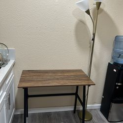 Small Desk And Lamp Both $80