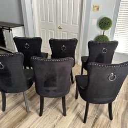Six Matching Dining Chairs