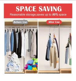 10Pc Cascading Metal Closet Hangers Space Saving Organizer