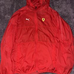 Red Puma X Ferrari Windbreaker / Race Jacket