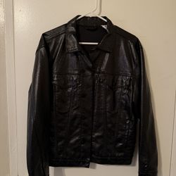 Princess Polly Black Leather Jacket 
