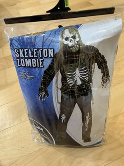 Skeleton zombie costume Perfect Condition 