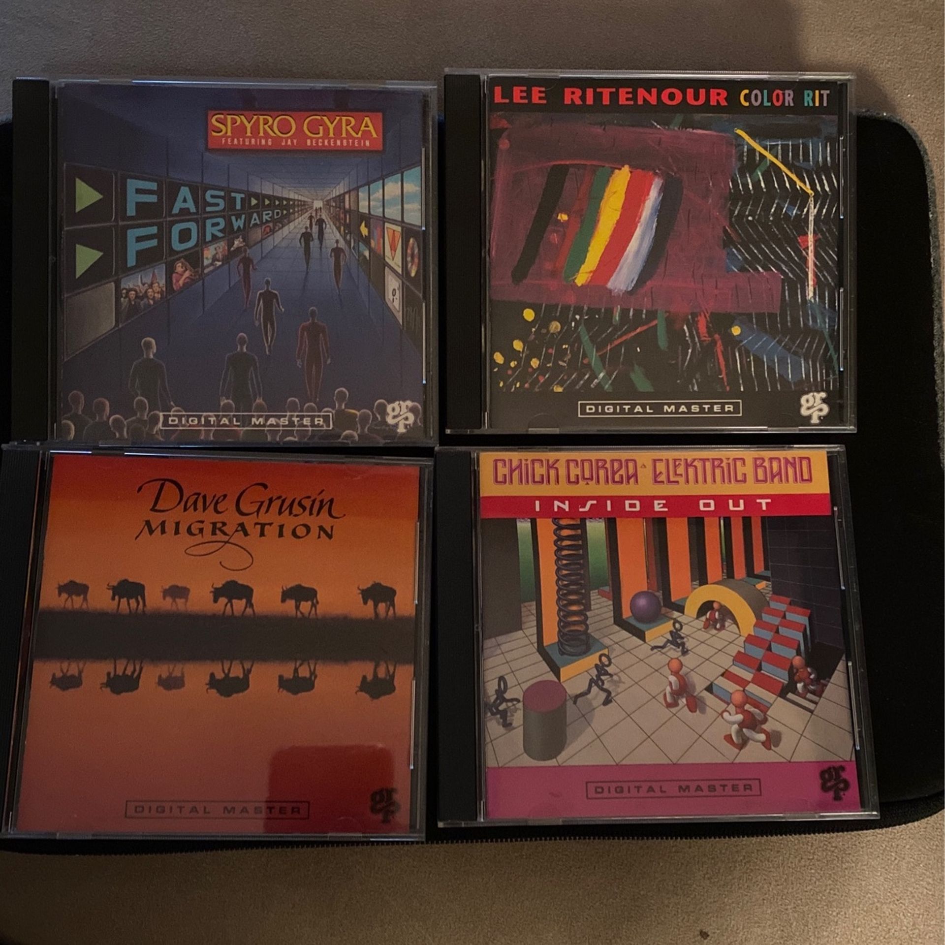 4 CD’s- Spyro Gyro, Lee Ritenour, Dave Grusin, Chick Corea