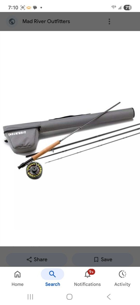 Orvis Clearwater 9 Foot 5 Weight Fly Combo
