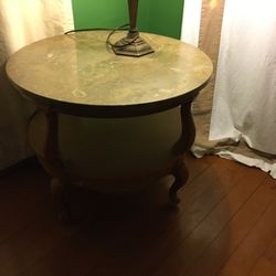 Set Of Two Beautiful Marble Top End Tables 4-5-2025