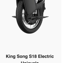 King Song S18 Unicycle