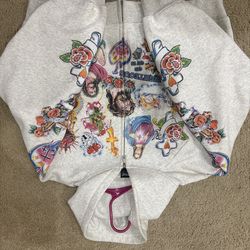 White we are righteous hoodie Small