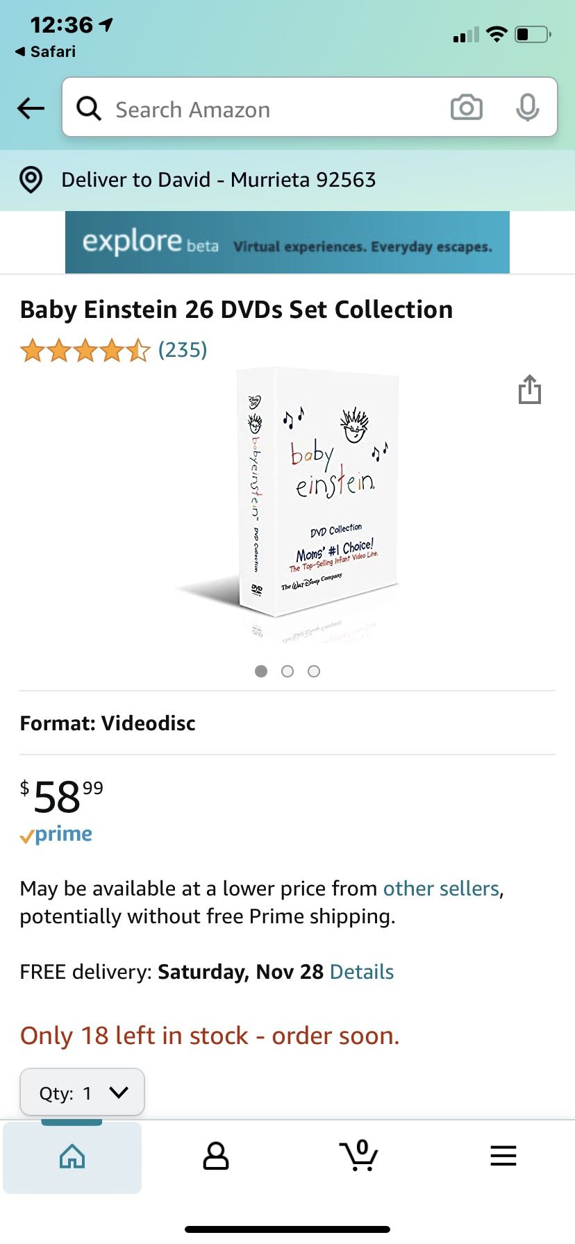 Baby Einstein Learning Videos complete DVD collection