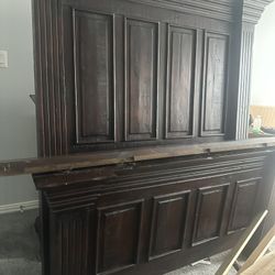 Queen Size Bed , Dresser And Mirror, Mattress 