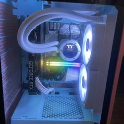 Gaming PC With Keyboard And Controller