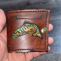 Leather Fishing Lure Book ( Does Not Include Lures )