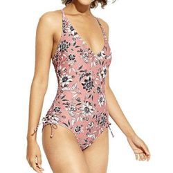 Women’s floral one piece swimsuit