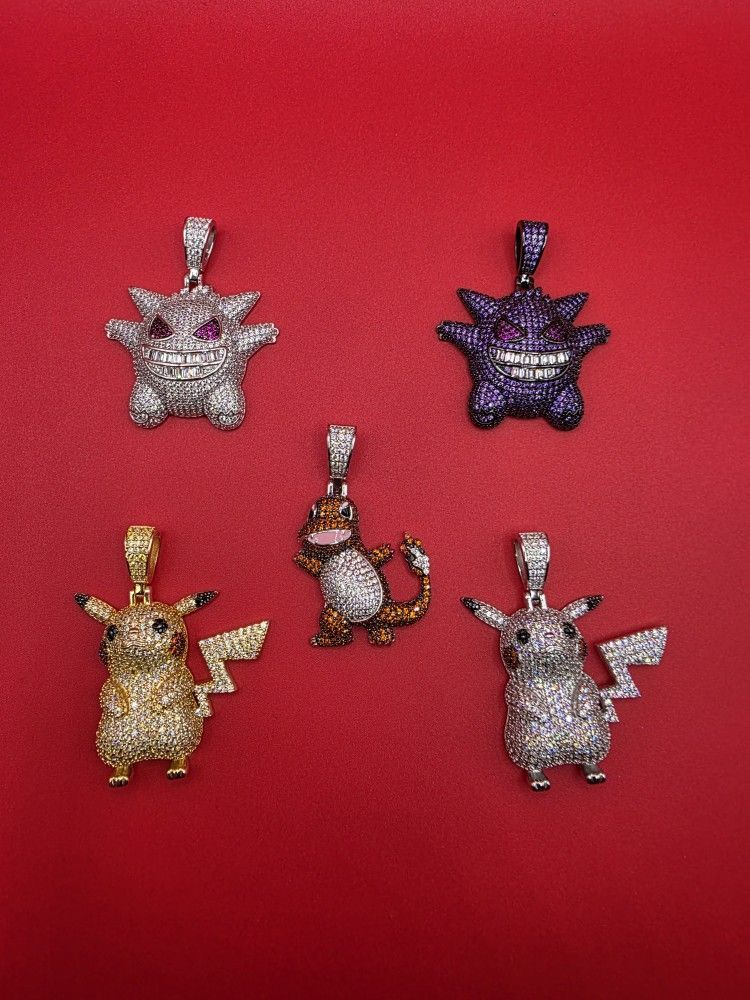 925 Sterling Silver Pokémon Charms