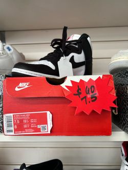 Nike Dunk High White Black University Red Size 7.5