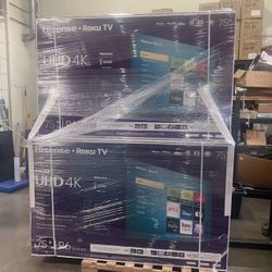 75” Hisense Roku 4K Smart Tv 