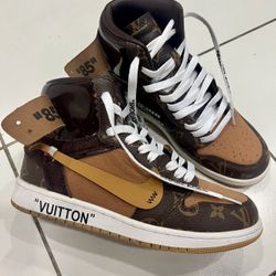 Louis Vuitton LV Custom Jordan 1