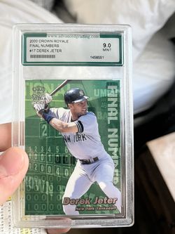 Derek Jeter 2000 Crown Royale Final Numbers Card Mint 9.0