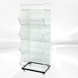 5 layer Grid Shelf Shelves Retail Display 20*19*55