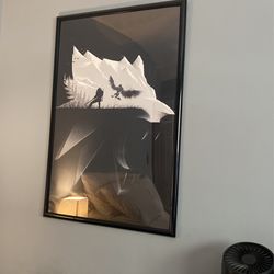 Witcher 3 Poster With Frame 24” X 36”