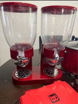 Red Dual Candy / Gumball Dispenser