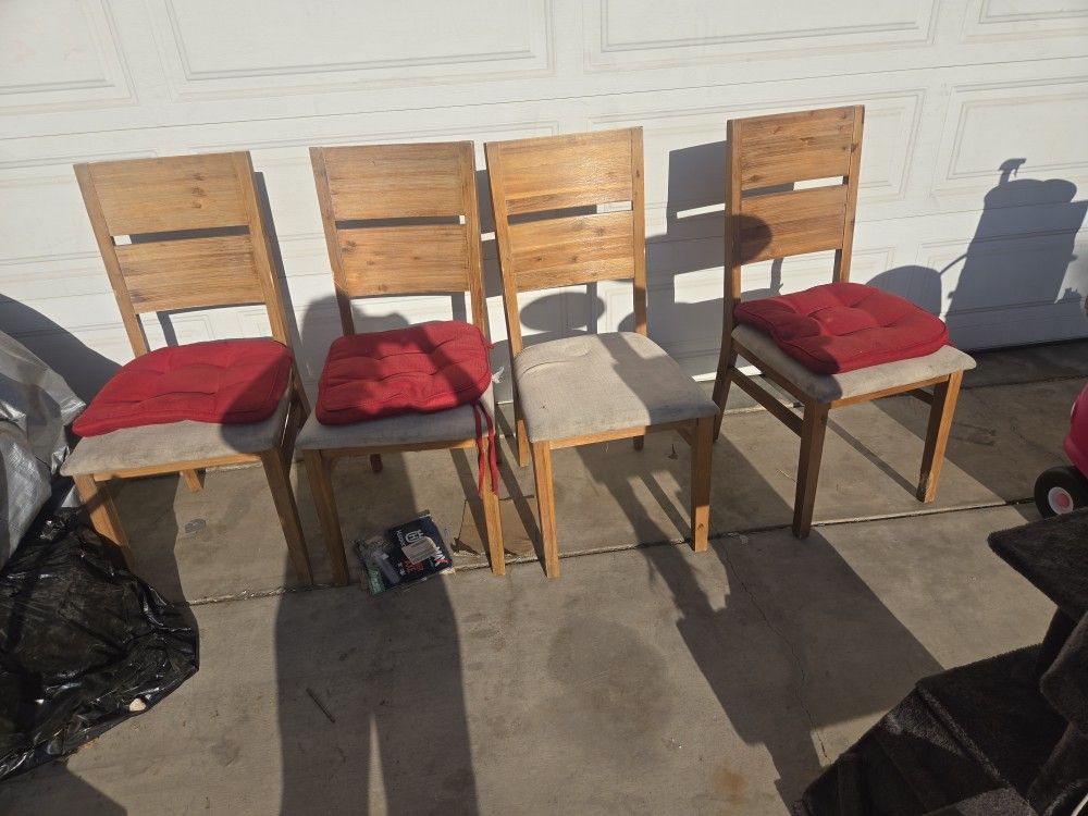 Wooden 4 Chairs Just $25