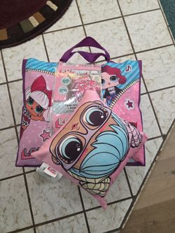 BRAND NEW LOL SURPRISE TWIN 5 PC. BED SET + BONUS TOTE SEE DESCRIPTION