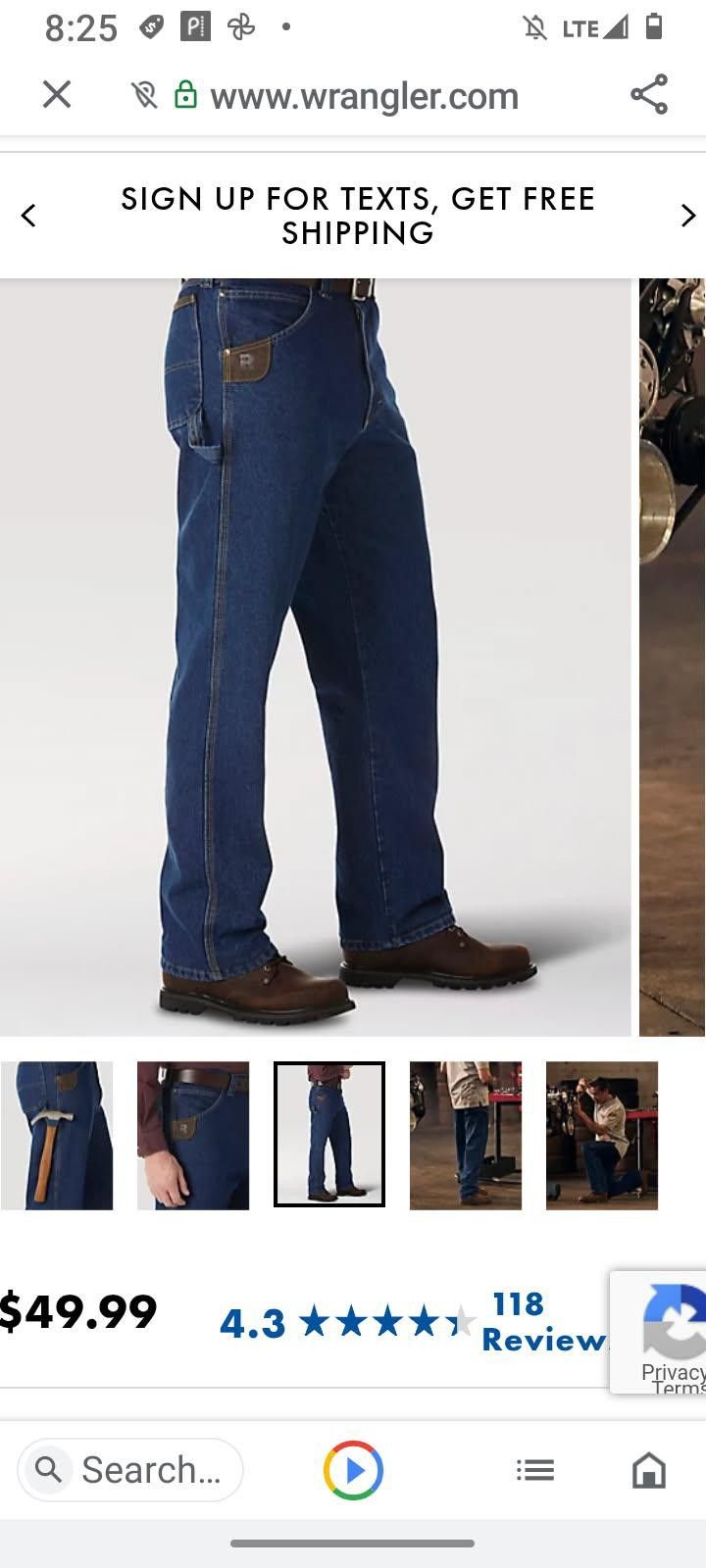 Wranglers carpenter jeans