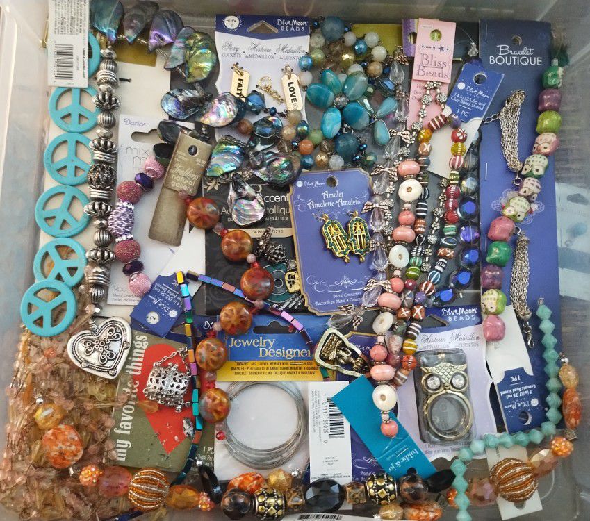 Jewelry Making Charms And Beads Lot