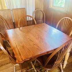 Saddleback Chairs and Table Set Wood Table And Chairs