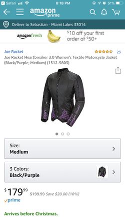 Joe Rocket Biker Jacket for Women size Medium