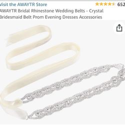 Ivory Bridal Belt / Dress Sash
