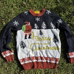 Funny Vulgar Ugly Christmas Sweater Men’s Size L