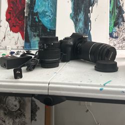 Canon EOS Rebel T7 And 2 Lenses 