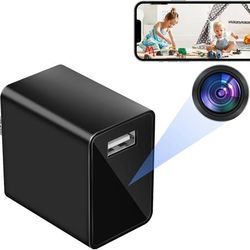 new Hidden Camera USB Charger - Small WiFi Spy Camera - Mini Wireless Nanny Cam - Full HD 1080P - Indoor Home Security  About this item  Compact Hidde