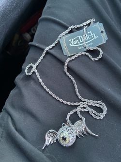 Von Dutch Originals Winged Eye Pendant Necklace