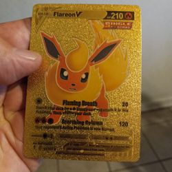 Pokémon FlareonV Gold Foil HP210.