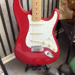 Used Epiphone S type red Solid Body Electric Guitar