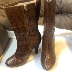 Brown Leather Boots 