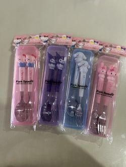 Hello Kitty And Friends Spoon And Fork Set
