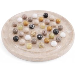 Radicaln Marble Solitaire Board Game 10" Inches Verona Handmade Brain Teaser Puzzle Game