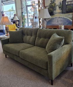Mid-Century Modern Green Sofa New