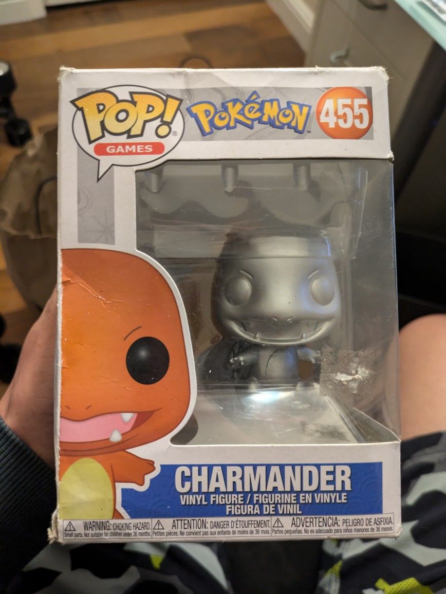 Special Edition Silver Charmander Funko Pop