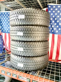 ✅ 4 USED TIRES 265/70R17 GOODYEAR WRANGLER A/TS ALL TERRAIN TRUCK SUV JEEPS QUIET TRACK 265 70 17