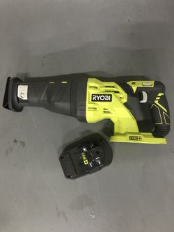Ryobi 18v Reciprocating Saw With Battery And Charger