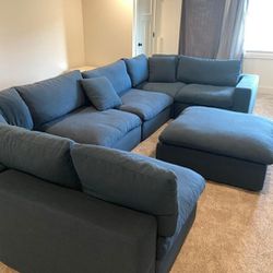 Blue Sofa .... Still New 