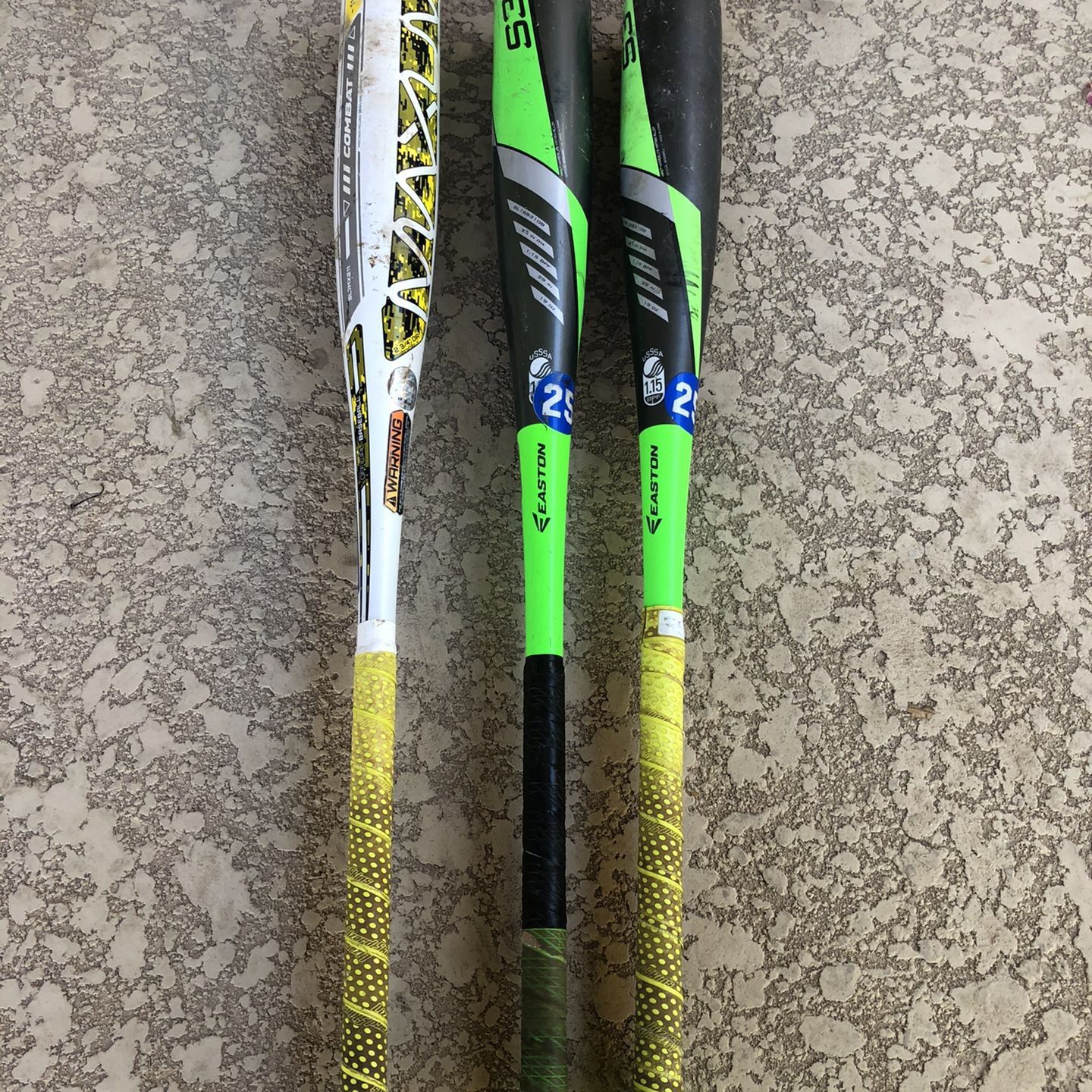 Baseball bat Easton 29 drop 10 and combat 30 drop 11