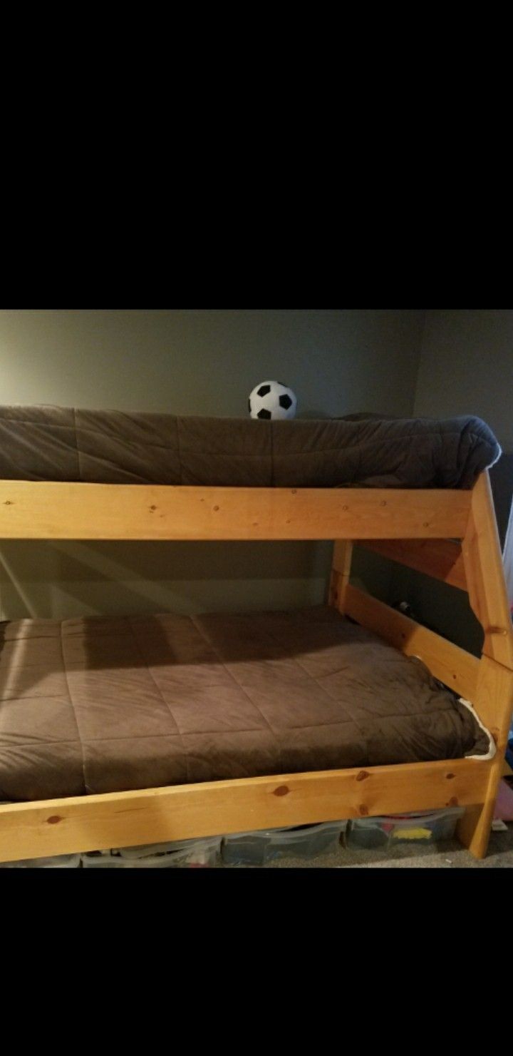 Bunk Bed.  Solid Wood.  