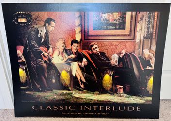 Classic Interlude by Chris Consani 24x32 Lithograph Poster Elvis, Marilyn Monroe James Dean
