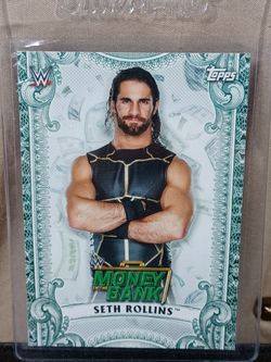 2019 Topps WWE Seth Rollins Money In The Bank Insert Card 