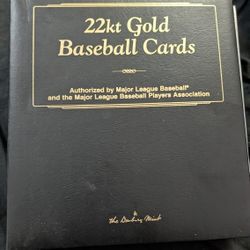 22 Kt Gold Baseball Cards